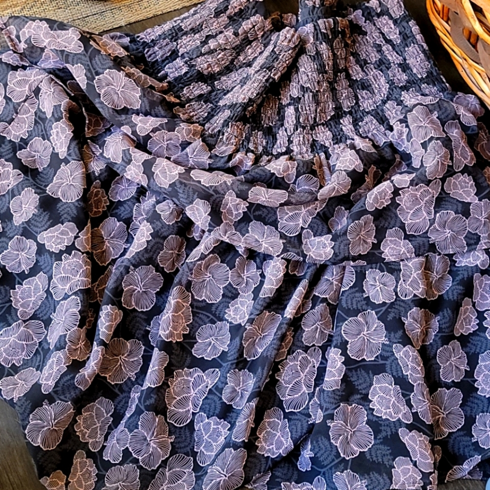 Loft flower print skirt